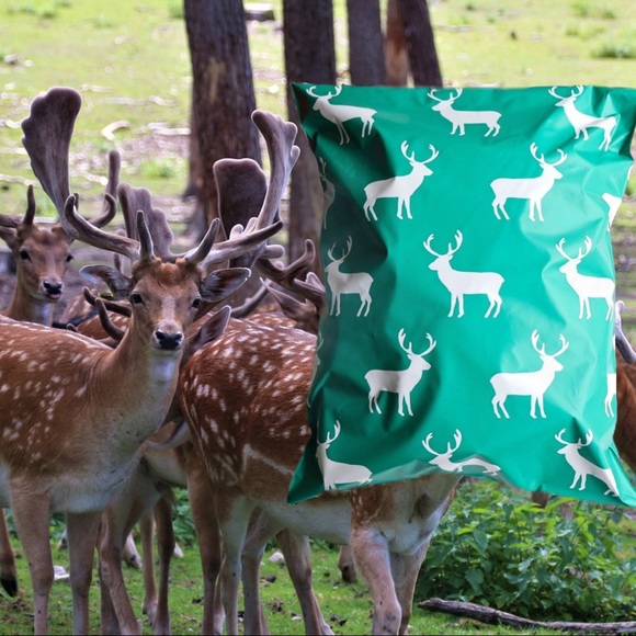 25 10X13 Deer Poly Mailers CHRISTMAS CLEARANCE - Picture 5 of 8